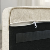 HKM-383763 Elegant Elevated Dog Sofa Bed for Medium and Large Breeds, Modern Design in Beige with Easy-Clean Fabric