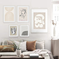 HKM-383891 Scandinavian Abstract Wall Art Poster in Rectangle Shape - Non-Woven Fabric, Thin and Thick Plates Available
