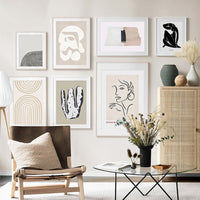 HKM-383891 Scandinavian Abstract Wall Art Poster in Rectangle Shape - Non-Woven Fabric, Thin and Thick Plates Available