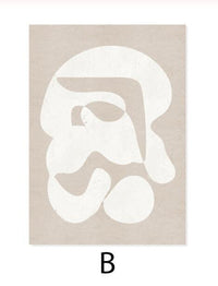 HKM-383891 Scandinavian Abstract Wall Art Poster in Rectangle Shape - Non-Woven Fabric, Thin and Thick Plates Available