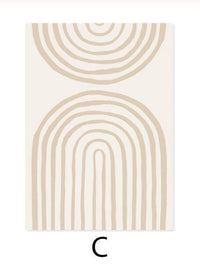 HKM-383891 Scandinavian Abstract Wall Art Poster in Rectangle Shape - Non-Woven Fabric, Thin and Thick Plates Available