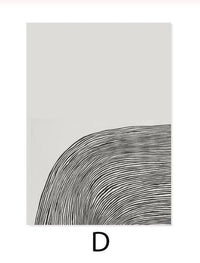 HKM-383891 Scandinavian Abstract Wall Art Poster in Rectangle Shape - Non-Woven Fabric, Thin and Thick Plates Available