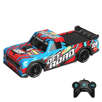 HKM-383955 Remote Control High-Speed Drift Pickup Car, 1/24 Scale, Indoor-Outdoor Use, Multi-Function, 4 Channels, 2 Colors