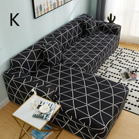 HKM-384019 Universal Non-Slip Cotton Sofa Cover with Plants and Flowers Design for Indoor Protection and Cleaning