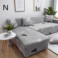 HKM-384019 Universal Non-Slip Cotton Sofa Cover with Plants and Flowers Design for Indoor Protection and Cleaning