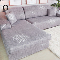 HKM-384019 Universal Non-Slip Cotton Sofa Cover with Plants and Flowers Design for Indoor Protection and Cleaning