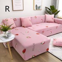 HKM-384019 Universal Non-Slip Cotton Sofa Cover with Plants and Flowers Design for Indoor Protection and Cleaning