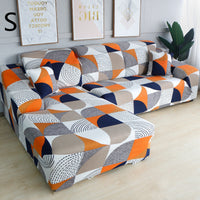 HKM-384019 Universal Non-Slip Cotton Sofa Cover with Plants and Flowers Design for Indoor Protection and Cleaning