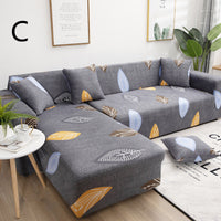 HKM-384019 Universal Non-Slip Cotton Sofa Cover with Plants and Flowers Design for Indoor Protection and Cleaning