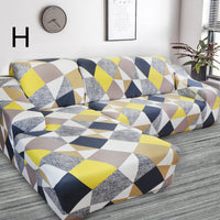 HKM-384019 Universal Non-Slip Cotton Sofa Cover with Plants and Flowers Design for Indoor Protection and Cleaning