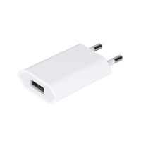 HKM-384019 Universal USB Travel Charger Compatible with iPhone 5, 5S, 6, 6S, X, iPad Air, Mini, and SE - 5V 2A Output