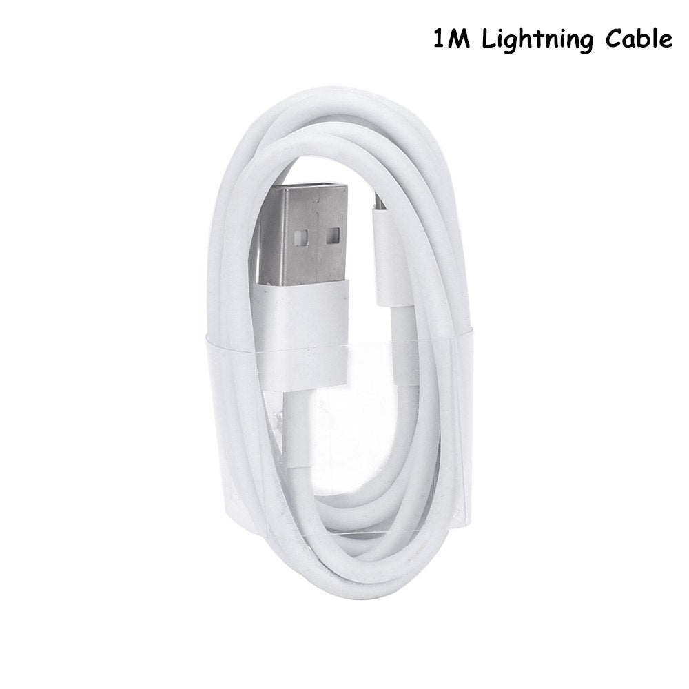 HKM-384019 Universal USB Travel Charger Compatible with iPhone 5, 5S, 6, 6S, X, iPad Air, Mini, and SE - 5V 2A Output