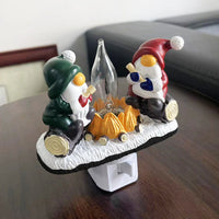 HKM-384083 Santa Claus European Style Night Light for Christmas Decoration with Socket Power Supply