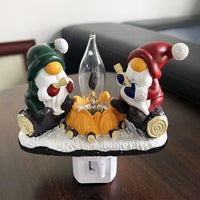 HKM-384083 Santa Claus European Style Night Light for Christmas Decoration with Socket Power Supply