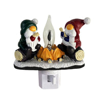 HKM-384083 Santa Claus European Style Night Light for Christmas Decoration with Socket Power Supply