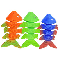 HKM-384211 Colorful Underwater Sinking Fish Toys Set - 3 Pcs for Fun Pool Diving Training