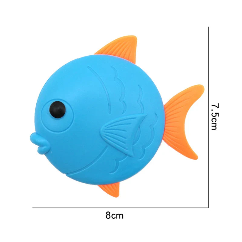 HKM-384211 Colorful Underwater Sinking Fish Toys Set - 3 Pcs for Fun Pool Diving Training