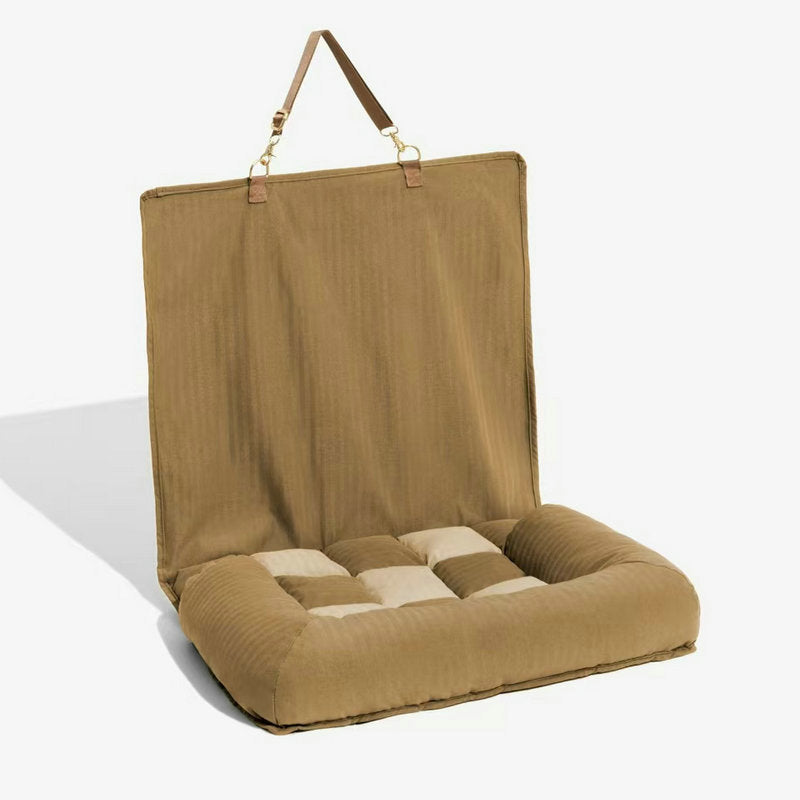 HKM-384467 Car Seat Back Pet Bed - Comfortable Dog Mat for Single & Double Seats - Available in Purple, Green, Khaki, Blue