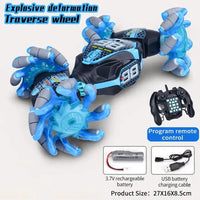 HKM-384531 Gesture Sensing Remote Control Twist Car with Flash Light and Music for Kids