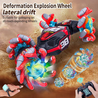 HKM-384531 Gesture Sensing Remote Control Twist Car with Flash Light and Music for Kids