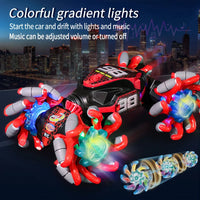 HKM-384531 Gesture Sensing Remote Control Twist Car with Flash Light and Music for Kids