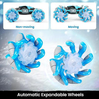 HKM-384531 Gesture Sensing Remote Control Twist Car with Flash Light and Music for Kids