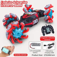 HKM-384531 Gesture Sensing Remote Control Twist Car with Flash Light and Music for Kids