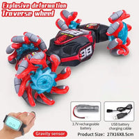 HKM-384531 Gesture Sensing Remote Control Twist Car with Flash Light and Music for Kids