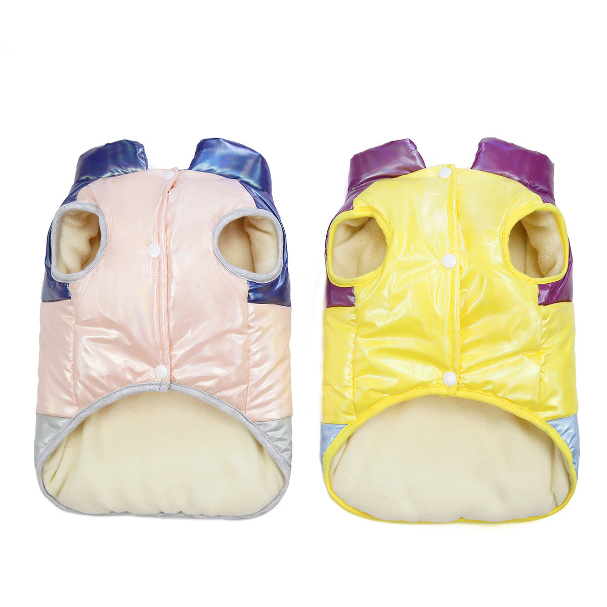 HKM-384979 Rainbow Pet Cotton Vest Costume for All Sizes - Bright Leisure Design in Yellow and Pink