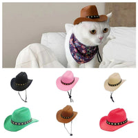 HKM-385107 Fashionable Cat Cowboy Hat with Five-pointed Star Design in Various Colors