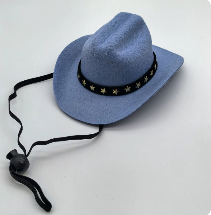 HKM-385107 Fashionable Cat Cowboy Hat with Five-pointed Star Design in Various Colors