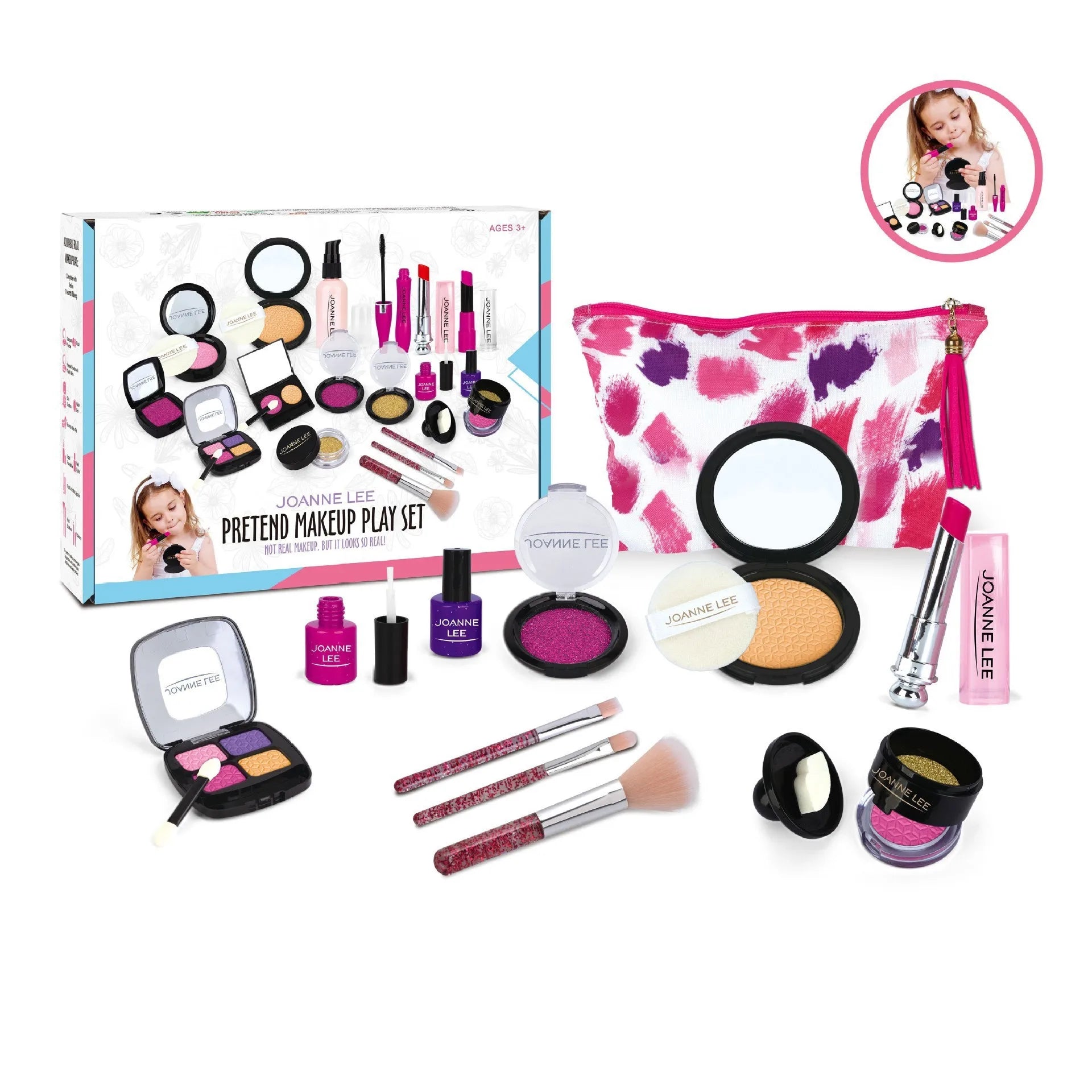 HKM-385107 Kids Makeup Role Play Cosmetic Set for Creative Dress-Up Fun