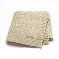HKM-385107 Solid Color Three-Dimensional Line Infant Hug Blanket - Available in Pink, Beige Khaki, Bleached, Light Green, Medium Gray