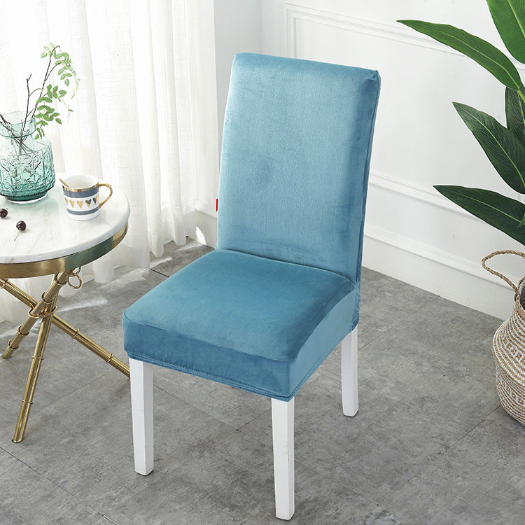 HKM-385171 Thickened Silver Fox Velvet Stretch Chair Cover for Modern Home Decor