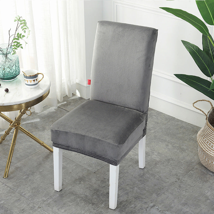 HKM-385171 Thickened Silver Fox Velvet Stretch Chair Cover for Modern Home Decor