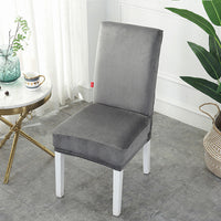 HKM-385171 Thickened Silver Fox Velvet Stretch Chair Cover for Modern Home Decor
