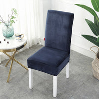HKM-385171 Thickened Silver Fox Velvet Stretch Chair Cover for Modern Home Decor