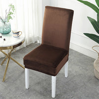 HKM-385171 Thickened Silver Fox Velvet Stretch Chair Cover for Modern Home Decor