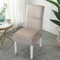 HKM-385171 Thickened Silver Fox Velvet Stretch Chair Cover for Modern Home Decor
