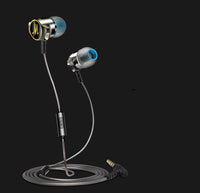 HKM-385171 Zinc Alloy In-Ear Wired Earphones with Moving Coil Technology, 120cm Cable Length, 100 dB Sensitivity