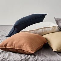HKM-385235 Solid Color Pure Cotton and Linen Pillow, Modern Design, 45x45CM or 55x55CM Options