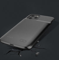 HKM-385299 iPhone 11 Compatible 5000mAh Back Clip Battery Charger - ABS + TPU Material
