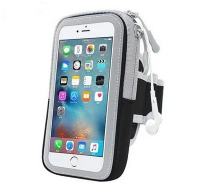 HKM-385363 Universal Sports Armband Holder for 4-6 Inch Mobile Phones - Anti-Fall Design for Running and Active Use
