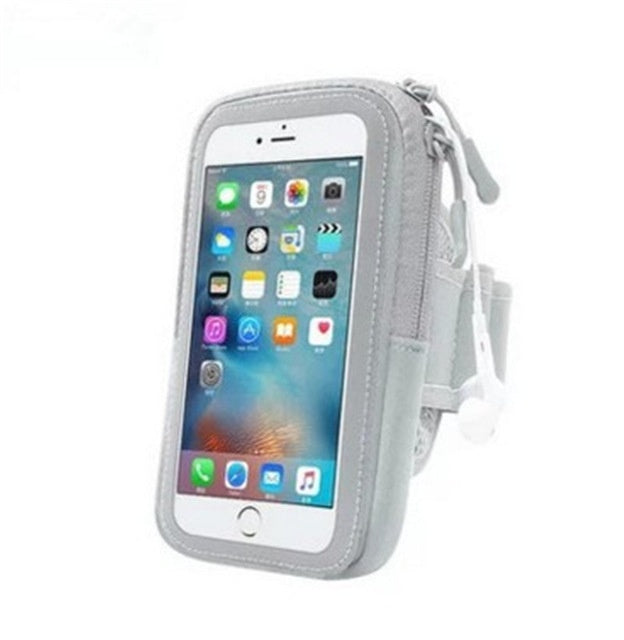 HKM-385363 Universal Sports Armband Holder for 4-6 Inch Mobile Phones - Anti-Fall Design for Running and Active Use