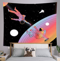 HKM-385427 European and American Astronaut Tapestry - Soft Polyester Fabric for Wall Decor