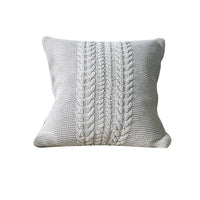 HKM-385491 Handmade 45x45cm Cozy Gray Acrylic Cushion Cover