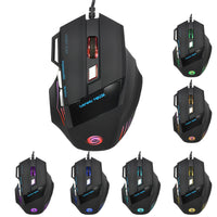 HKM-385619 High-Precision Wired Gaming Mouse with Ergonomic Design and Customizable DPI Settings