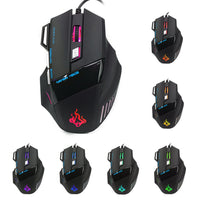 HKM-385619 High-Precision Wired Gaming Mouse with Ergonomic Design and Customizable DPI Settings