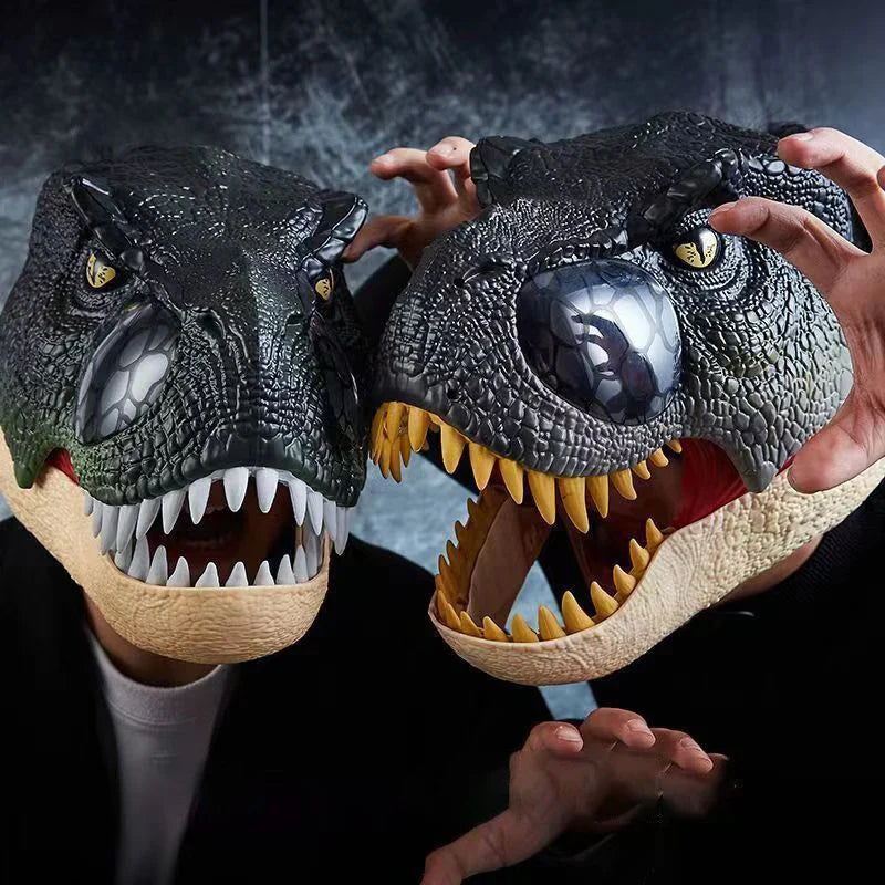 HKM-385683 Dinosaur LED Light Up Mask for Halloween Parties - Novelty Fun Toy for Ages 5 and Up
