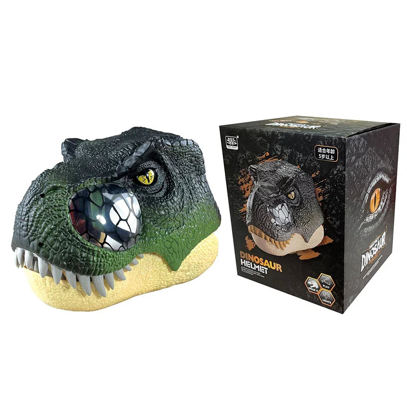 HKM-385683 Dinosaur LED Light Up Mask for Halloween Parties - Novelty Fun Toy for Ages 5 and Up